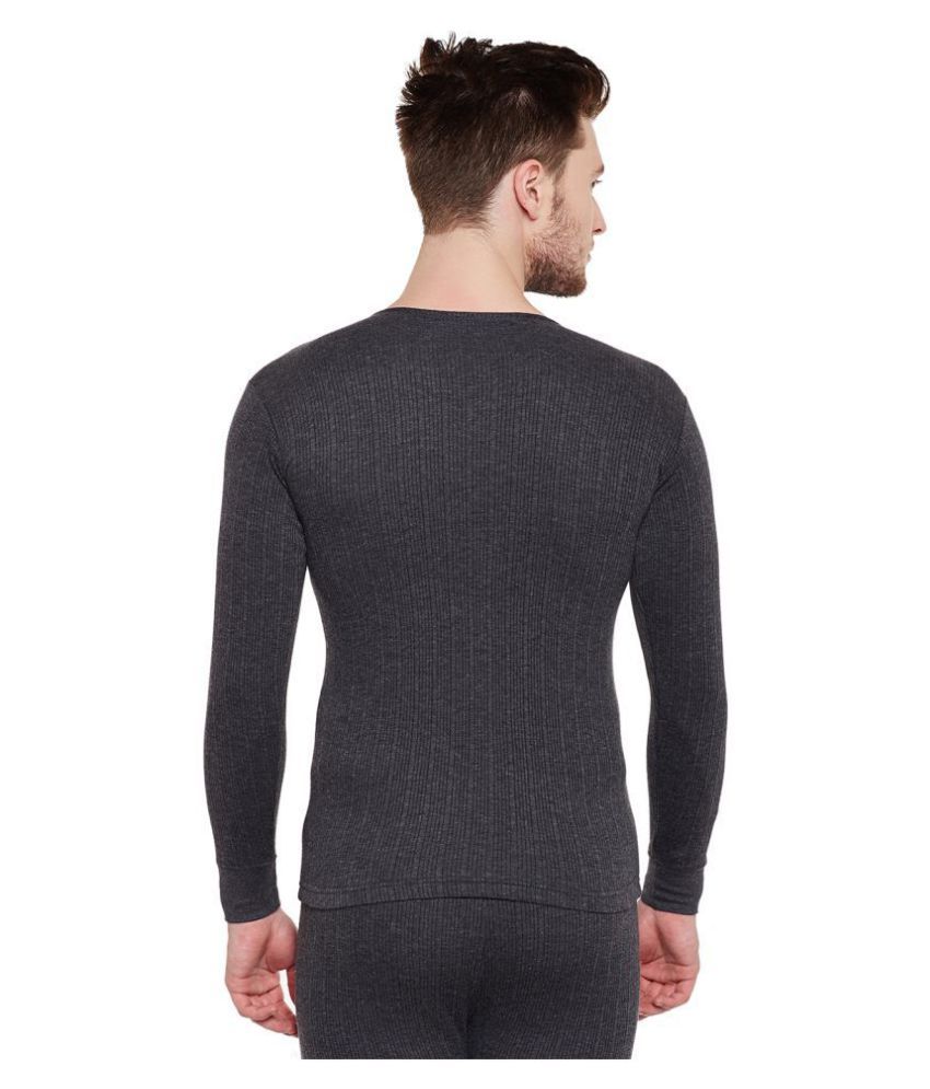 dark grey thermal shirt