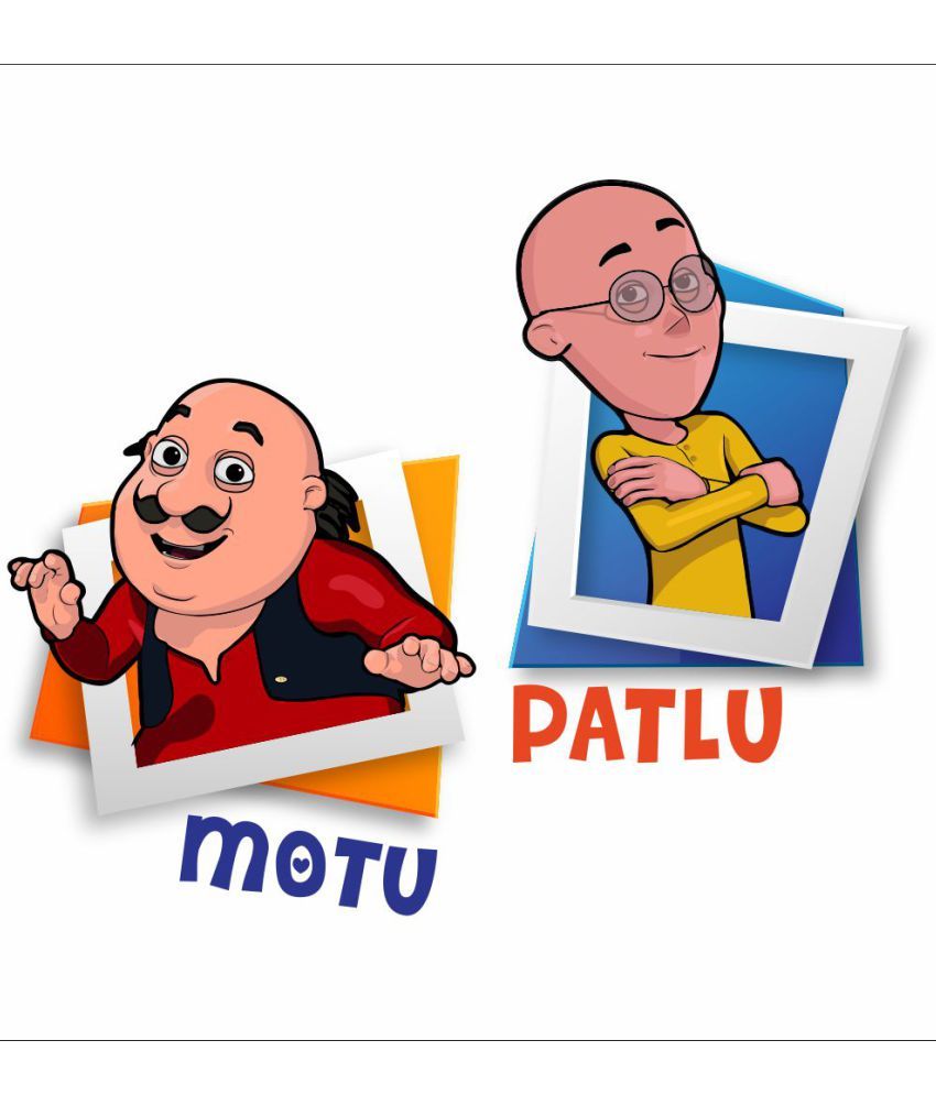 asian paints john motu patlu posing vinyl 51 43x39cm cartoon