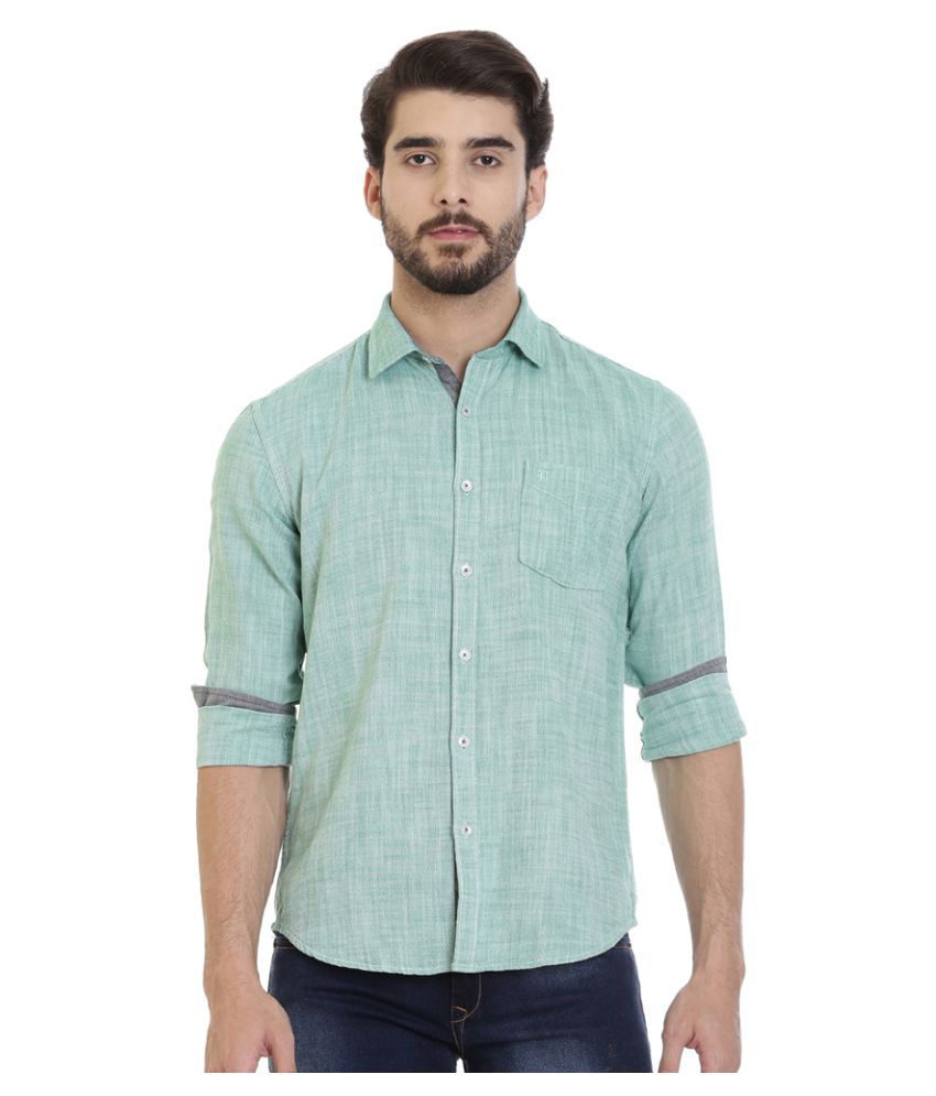 Pan Valley Green Slim Fit Shirt Buy Pan Valley Green Slim Fit Shirt