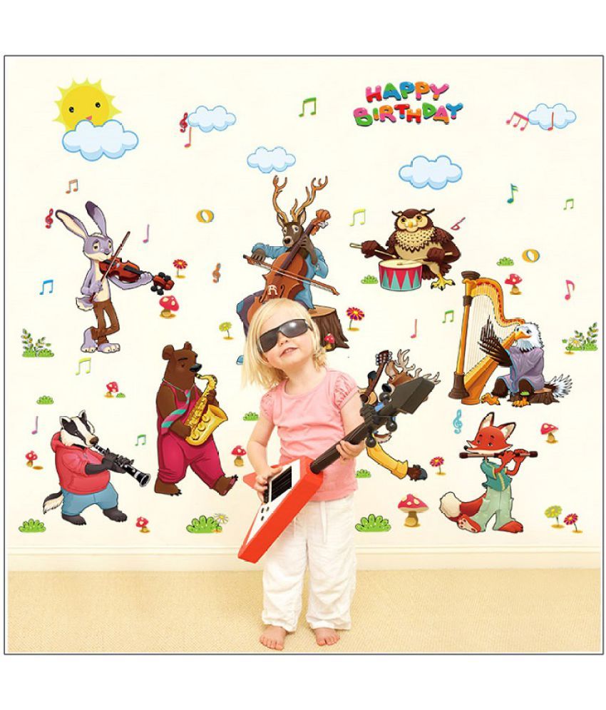     			Jaamso Royals 1 set Animal Music Nature Theme PVC Sticker