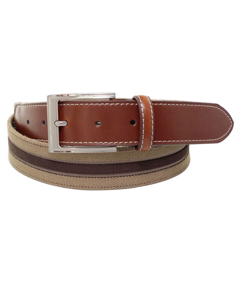 Orosilber Khaki Leather Casual Belts: Buy Online at Low Price in India ...