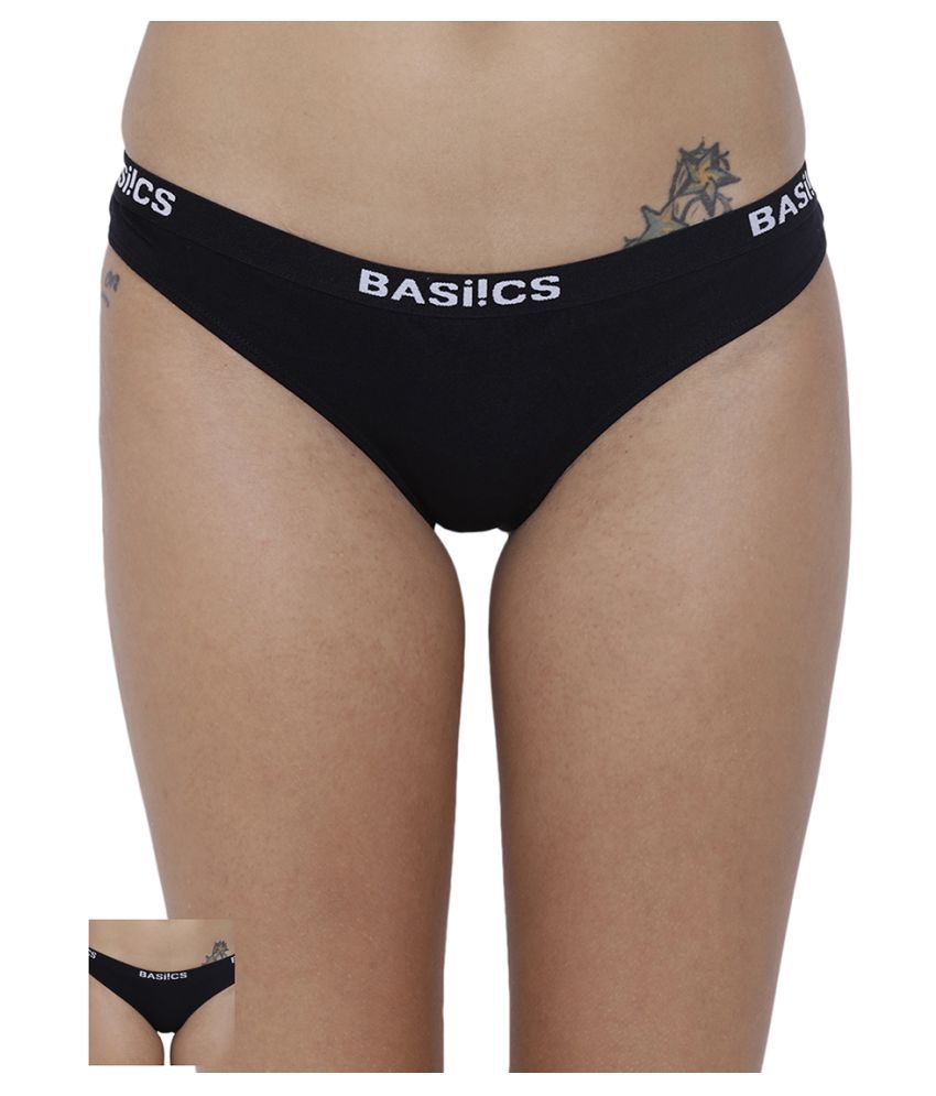     			BASIICS By La Intimo Pack of 2 Cotton Women's Briefs ( Multi Color )