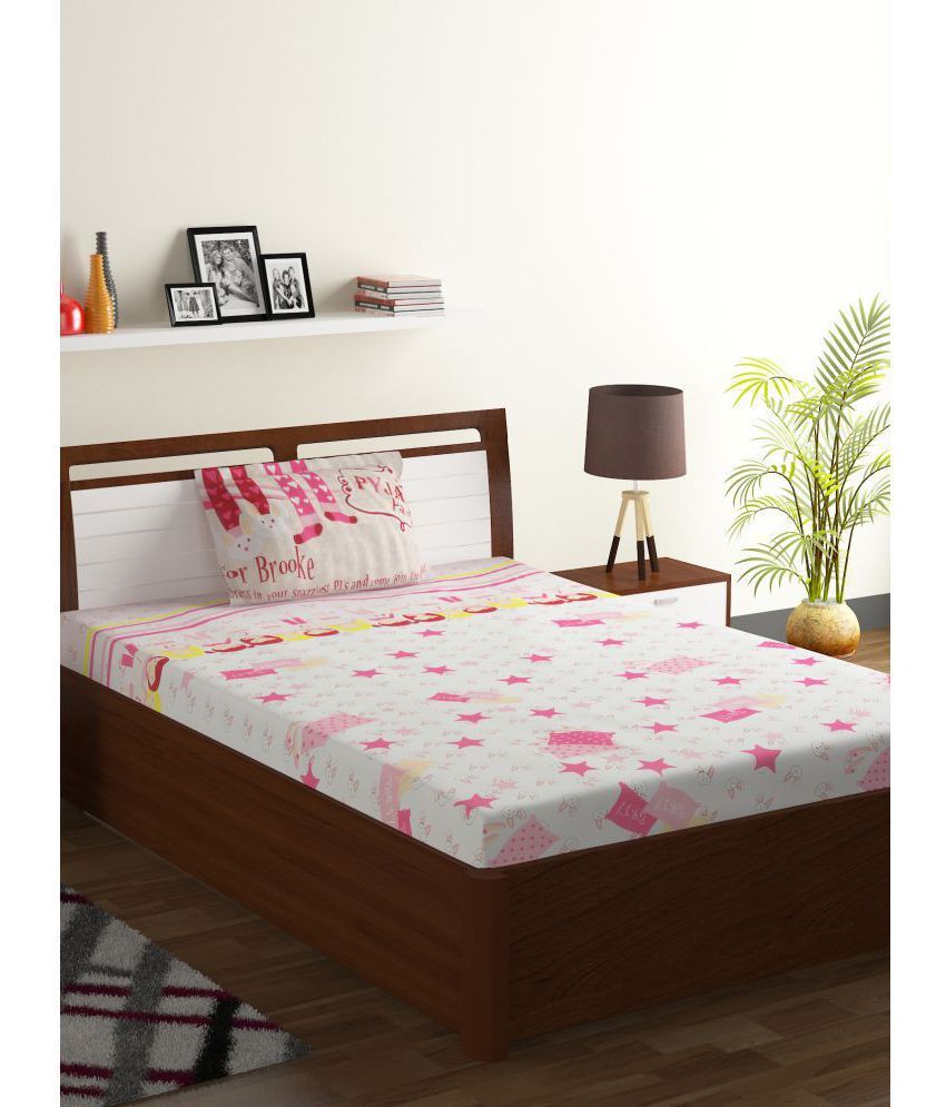 Bombay Dyeing Cotton Single Bedsheet with 1 Pillow Cover Buy Bombay Dyeing Cotton Single