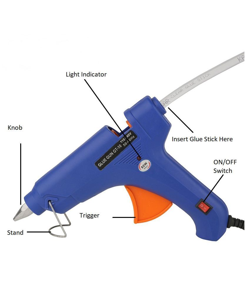 REYTAIL 80WHot Melt Glue Gun with 15 Sticks 80 Watt Glue Gun Buy