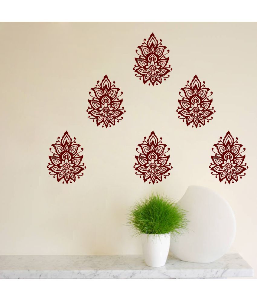     			Sticker Studio Mash kolam mootif Floral Theme PVC Sticker