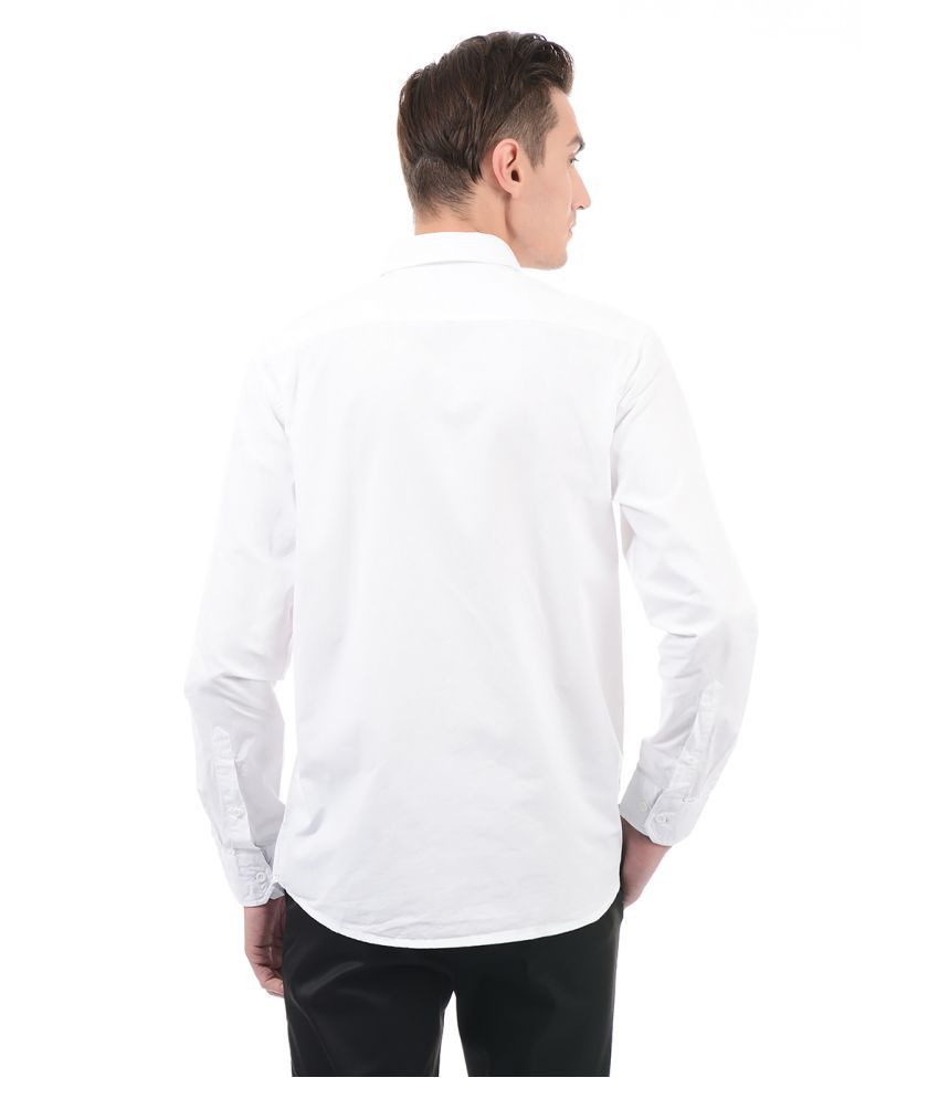 izod white button down shirt