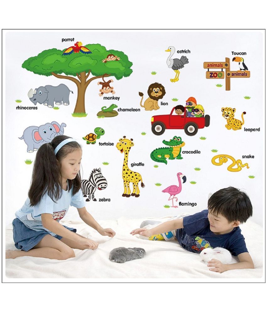     			Jaamso Royals Cute Cartoon Tree Nature Nature PVC Sticker