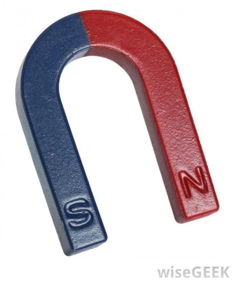     			Red/Blue Ceramic U Shape Magnet 2p - Bar Shape Magnet 2 pcs North South Pointed