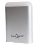 Callmate Dual USB Charging Port With LED Light 10400 -mAh Li-Ion Power Bank Silver