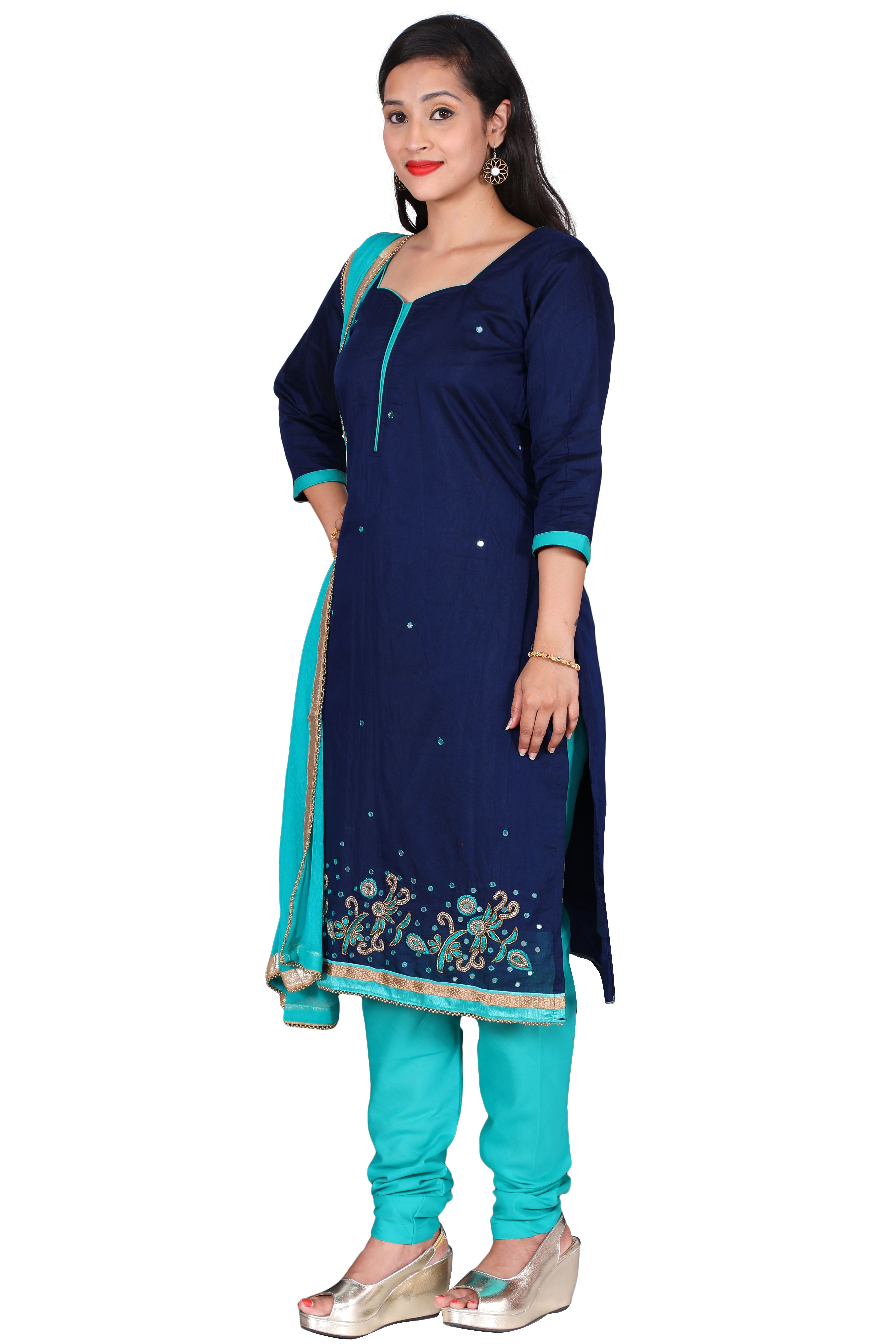 soft silk churidar materials