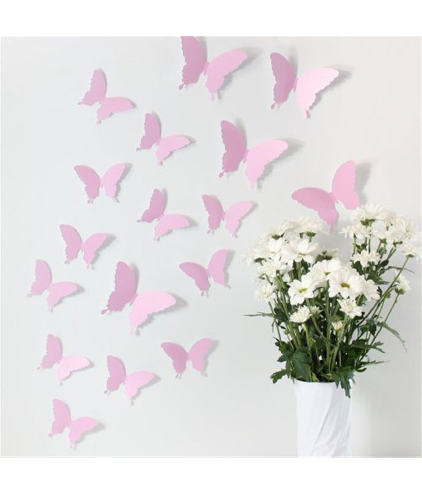     			Jaamso Royals Butterflies Nature Theme PVC 3D Sticker