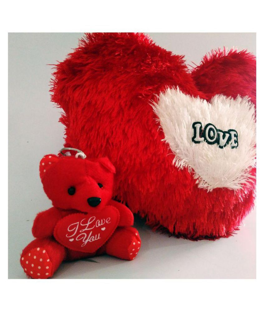 Soft Red Teddy Bear 3" with Red Heart "I Love You"  KEYCHAIN Key Chains 