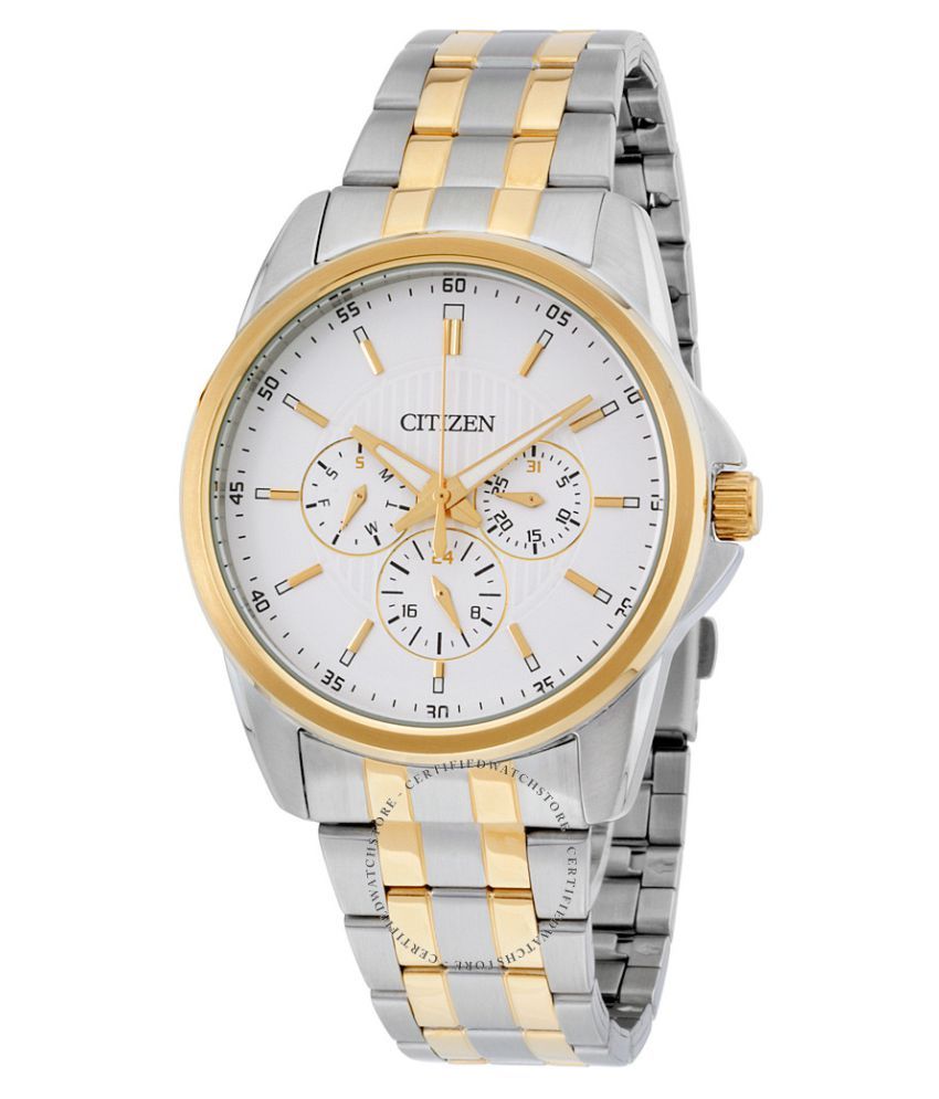 citizen white dial watch