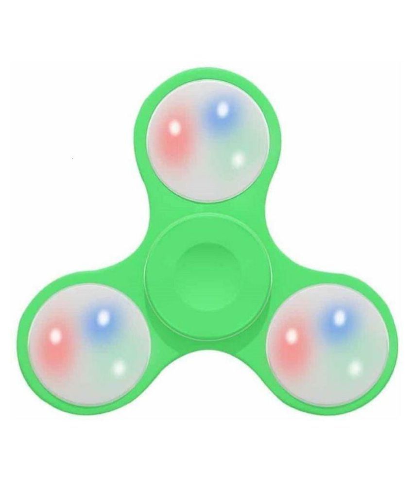 a green fidget spinner