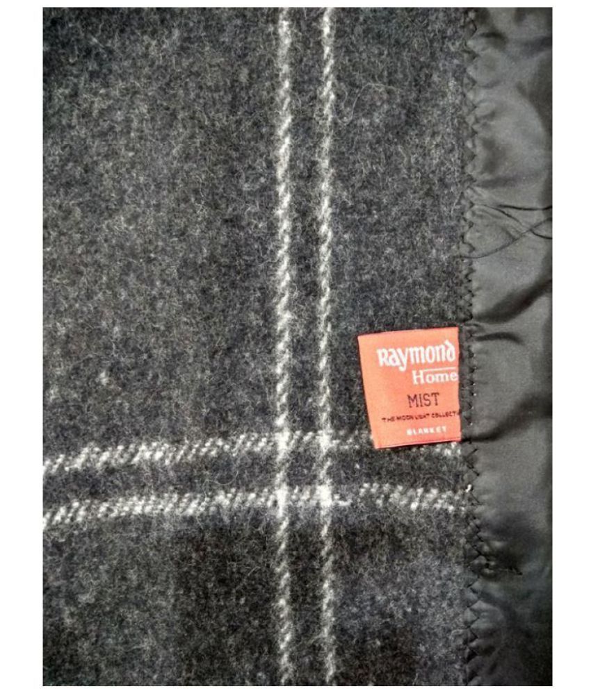 Raymond Single Poly Wool Checks Blanket - Buy Raymond Single Poly Wool ...