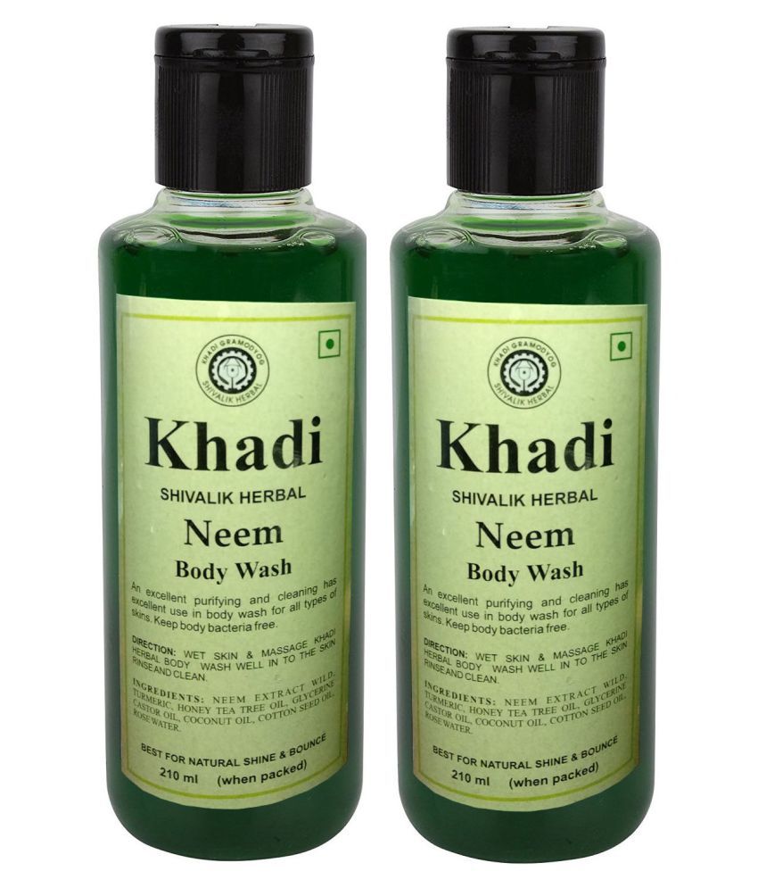     			Khadi Herbal NEEM Body Wash 210 ml Pack of 2