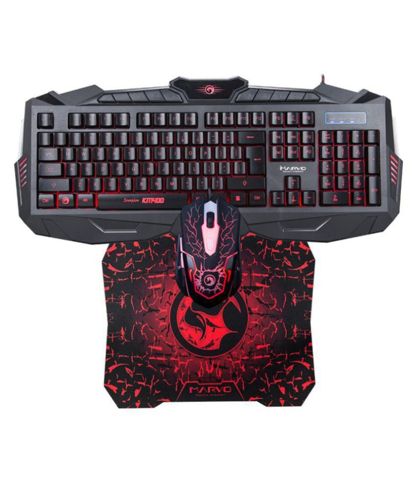 Buy Marvo KM400+G1 ( Wired ) Gaming Keyboard Mouse & Mouse