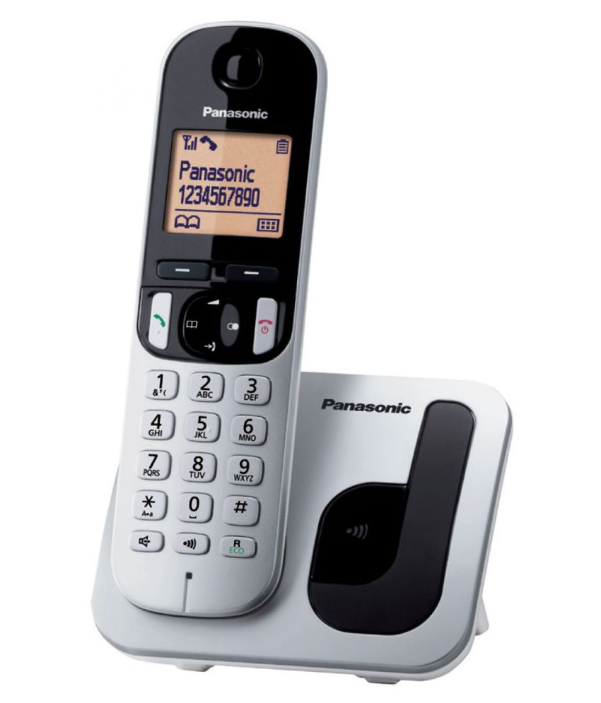 Buy Panasonic KX-TGC210 Cordless Landline Phone ( Silver ) Online at ...