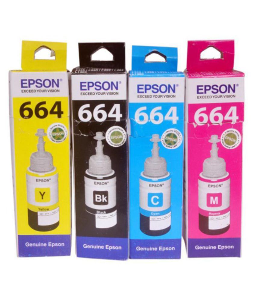     			Epson T664 Multicolor Ink Pack of 4