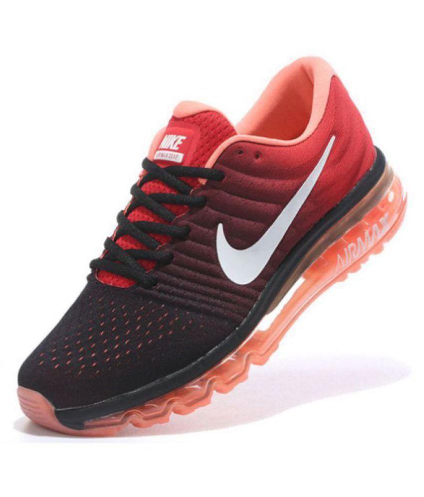 Nike Airmax 2017 black Orange Running Shoes Buy Nike