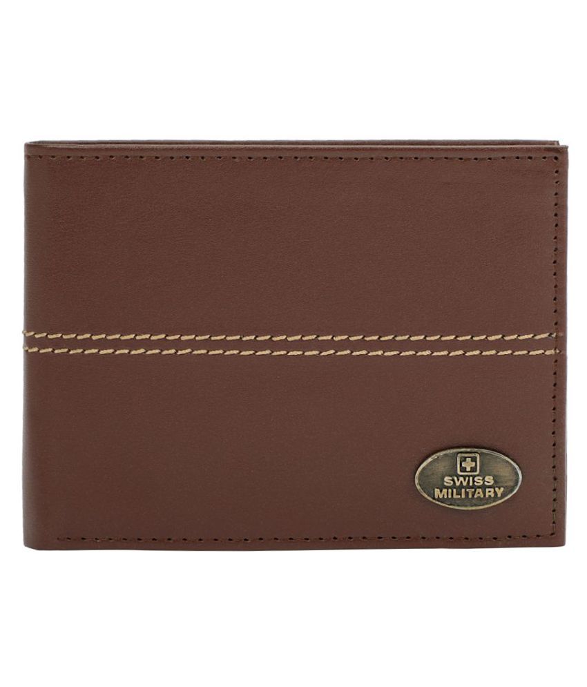 Swiss Military PU Brown Casual Regular Wallet