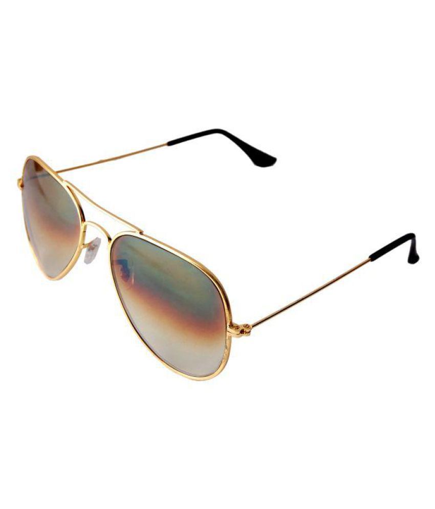 Lurap - Brown Pilot Sunglasses ( RICH MAN GOLDEN UNISEX SUNGLASSES ...