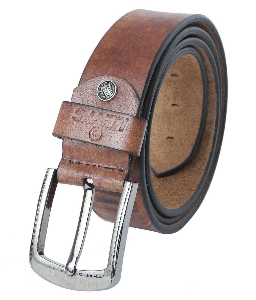 Levi's Brown Leather Formal Belt: Buy Online at Low Price in India