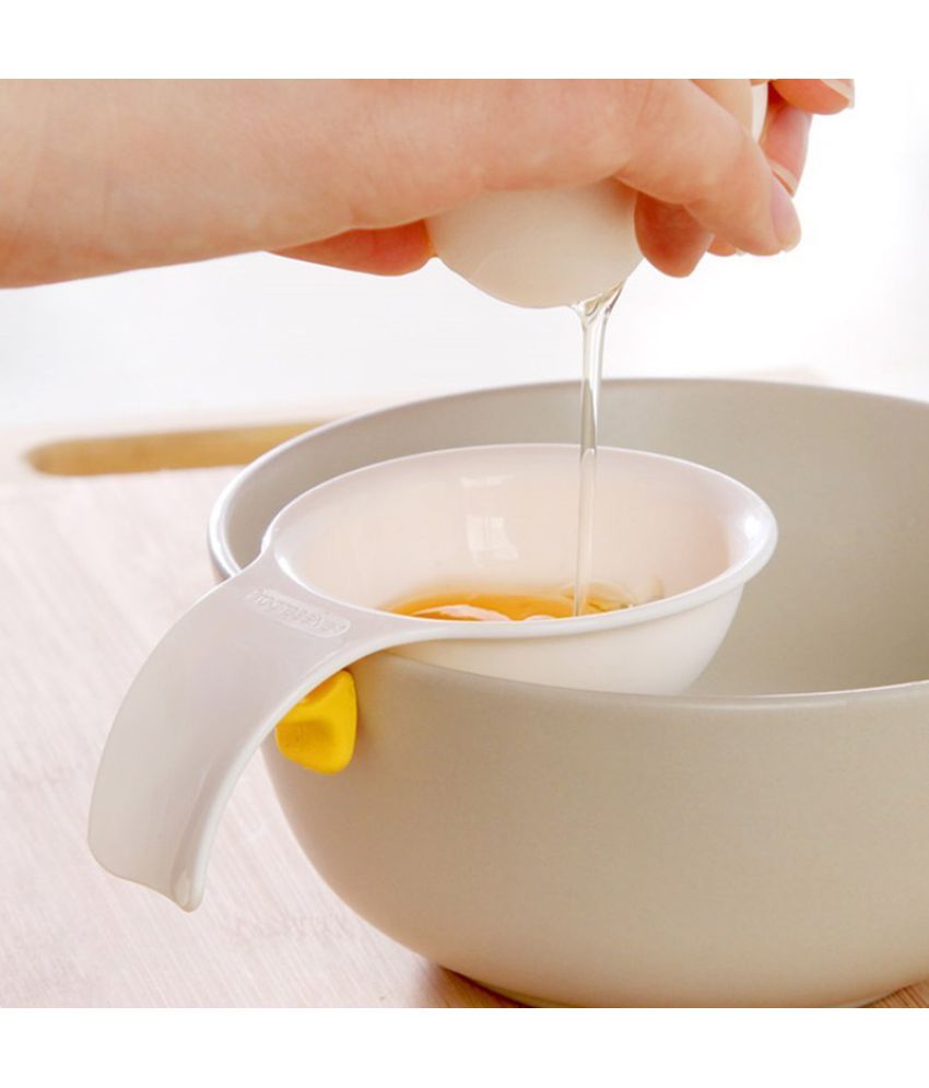 1 Pcs Egg Yolk Separator Processing Separation Spoon Funnel Egg White