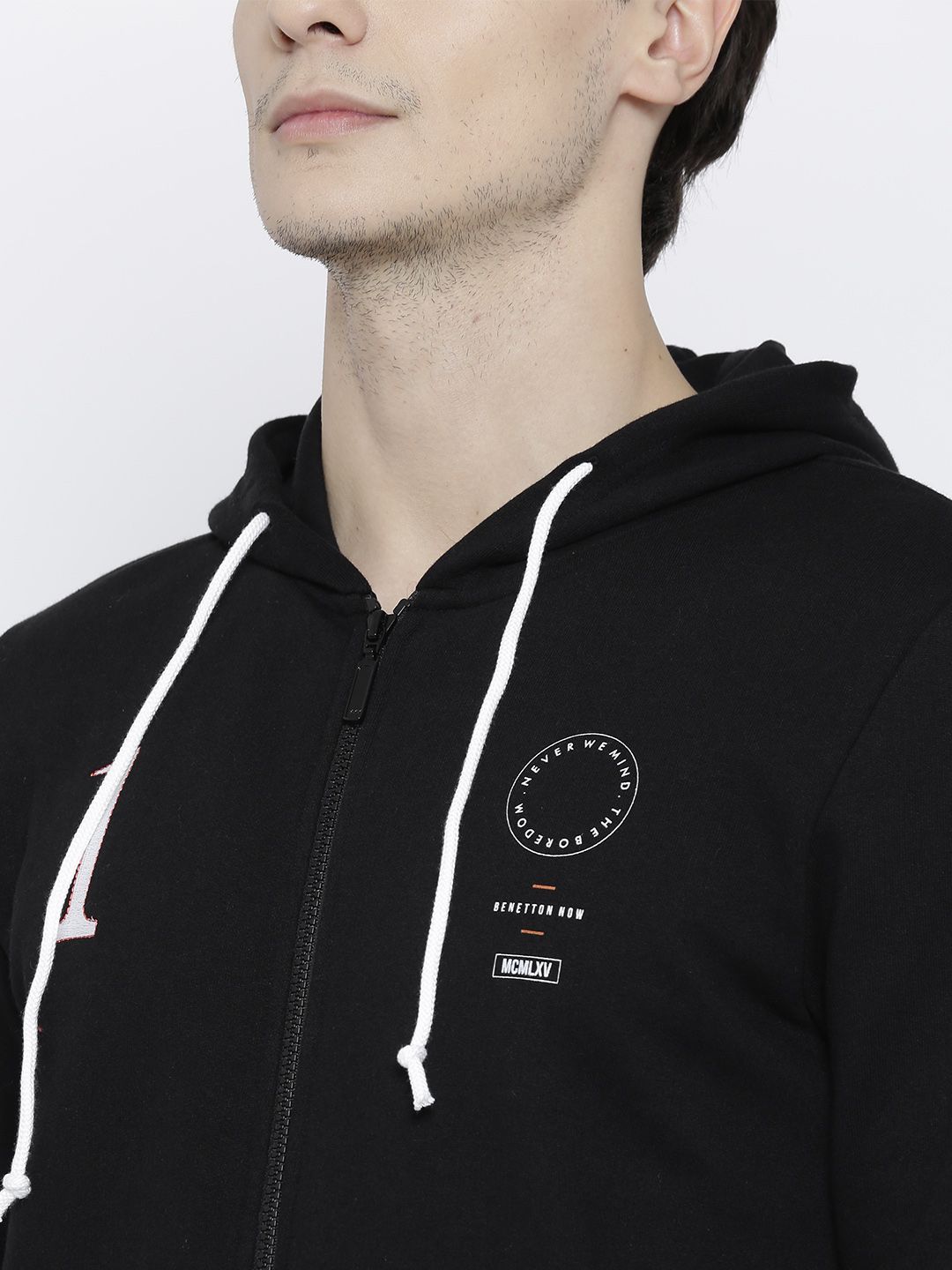benetton black sweatshirt