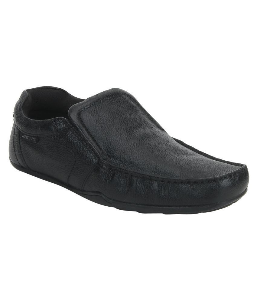 red tape genuine leather slip on shoes