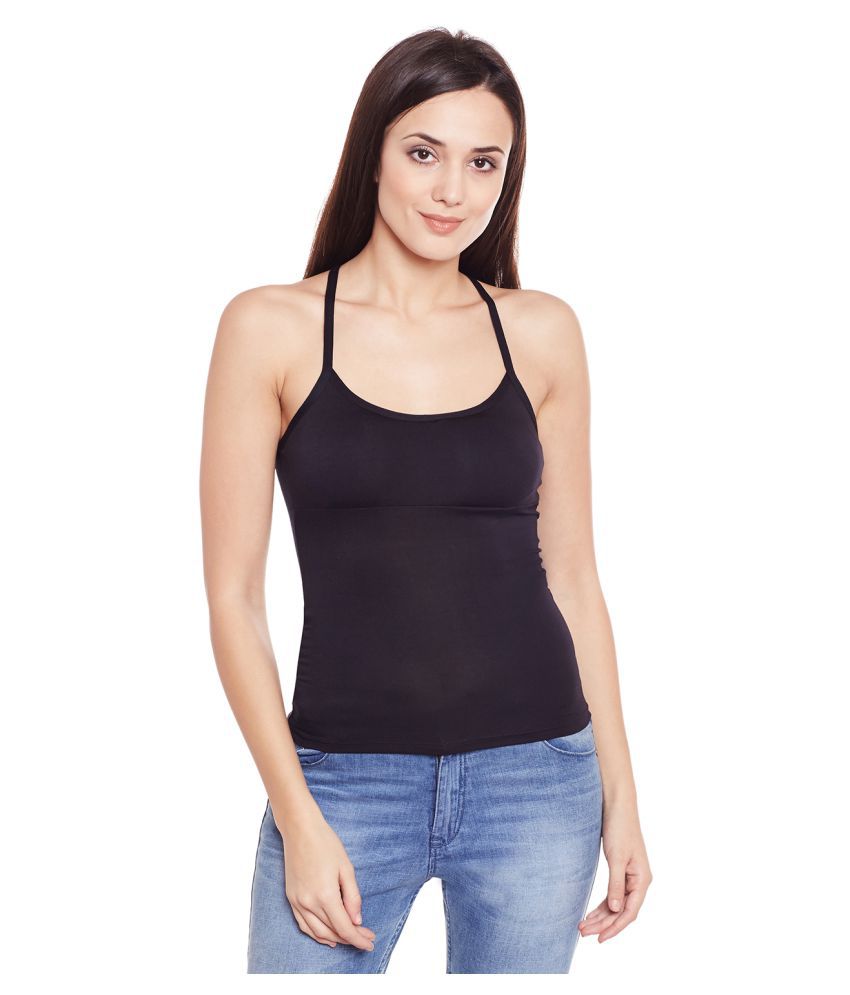 Buy Camey Cotton Lycra Slip - Black Online at Best Prices in India ...