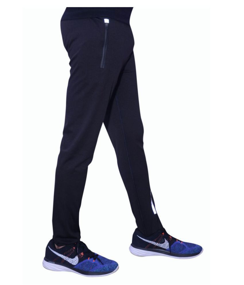 nike black polyester track pants