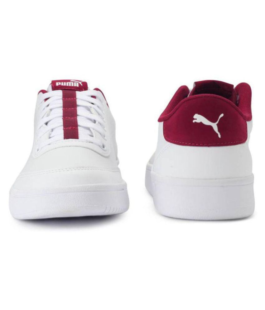 puma court breaker white sneakers