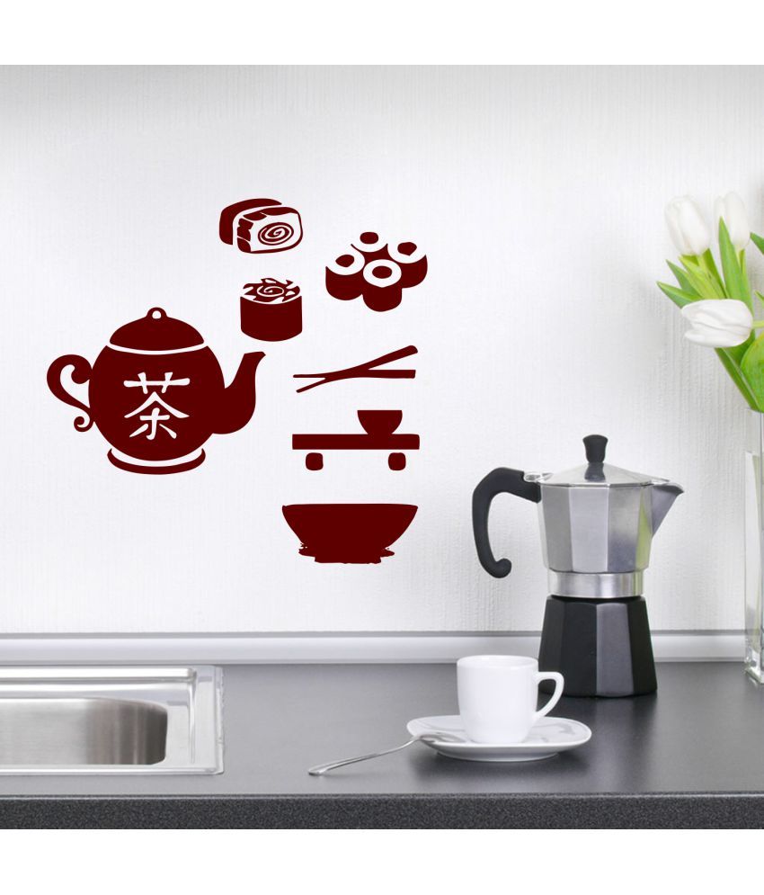 Sticker Studio Kitchen Item Floral Floral Pvc Sticker Buy Sticker Studio Kitchen Item Floral Floral Pvc Sticker Online At Best Prices In India On Snapdeal