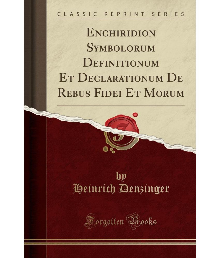 denzinger enchiridion symbolorum online