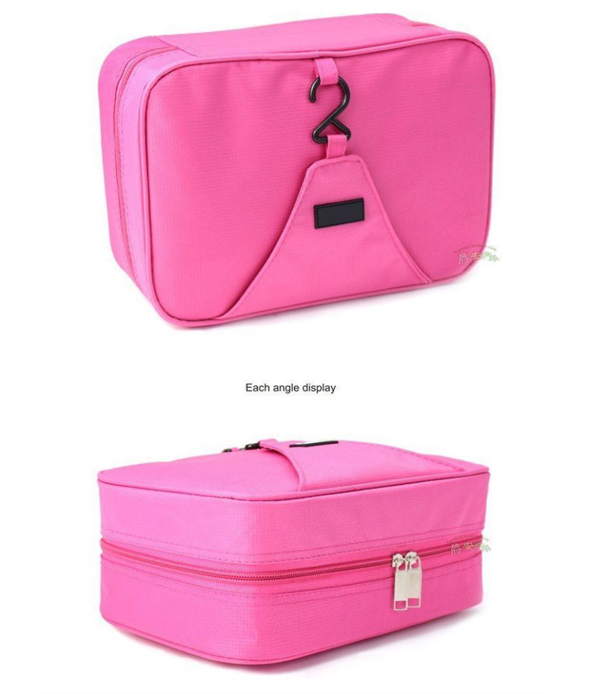 Everbuy Pink Travel Cosmetic Toiletry Case Makeup Organizer Buy Everbuy Pink Travel Cosmetic