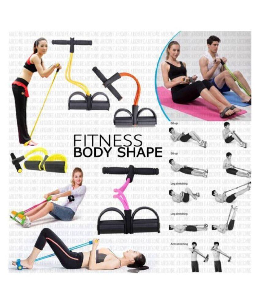 ZEVORA Ab Builder and Tummy Trimmer Ab Pull Exerciser Resistance Tube