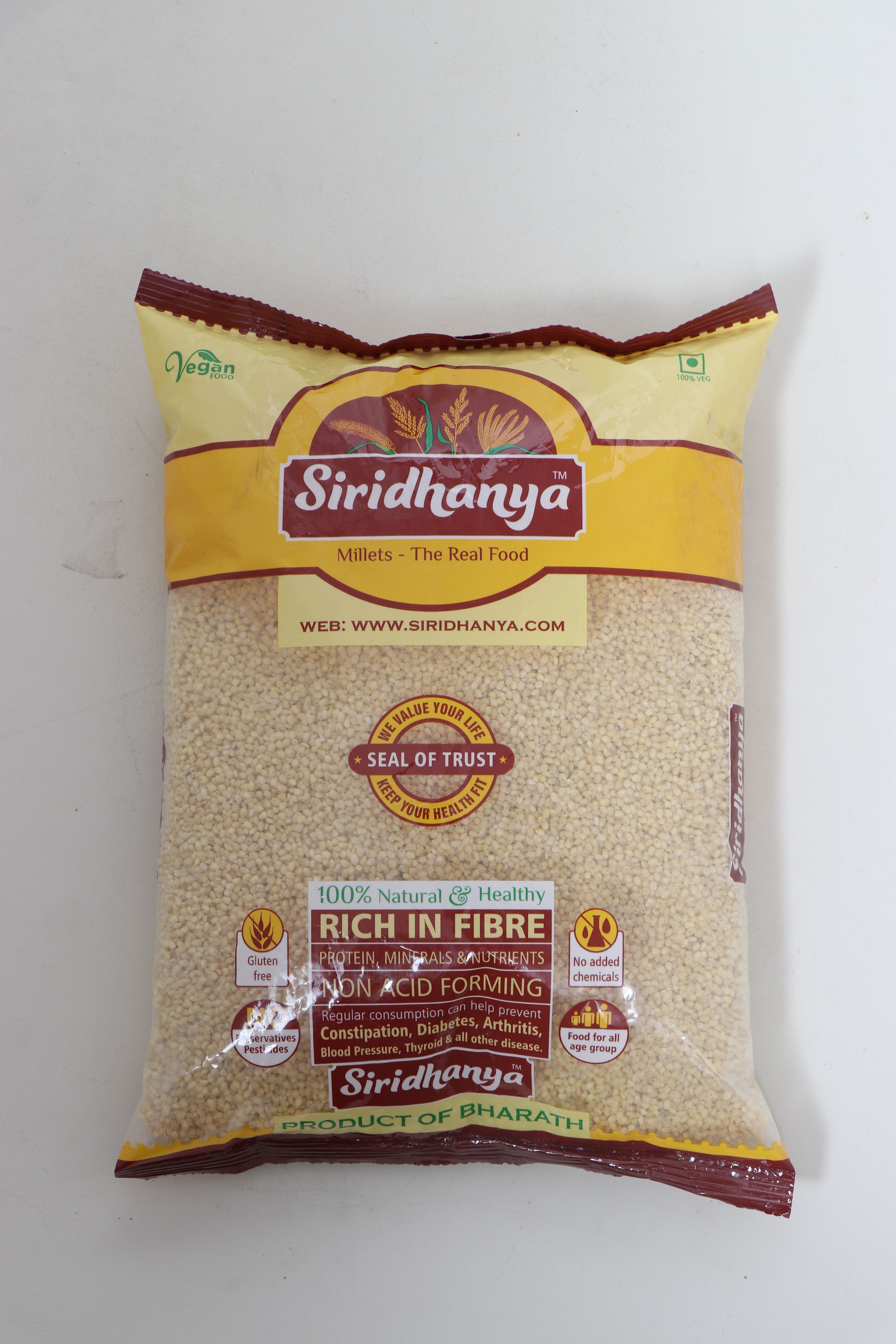 SIRIDHANYA Polished PROSO/BARAGU MILLET Rice 1 kg Pack of 3 Buy