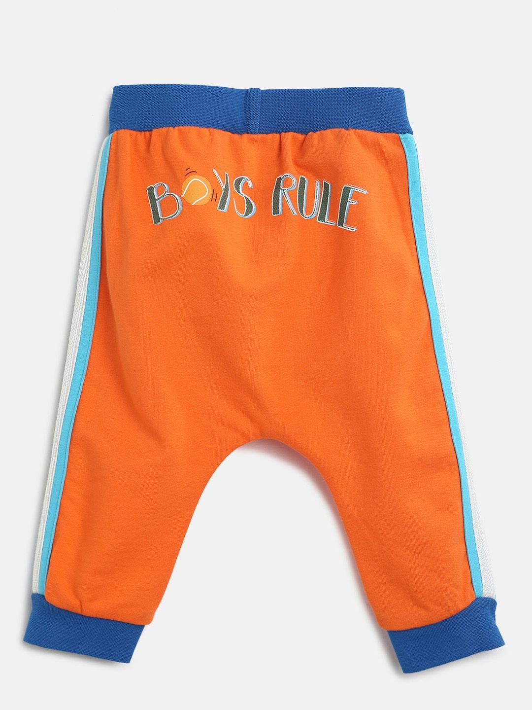 MiniKlub Infant Boys Orange 100 Cotton Jogger Pants Buy MiniKlub