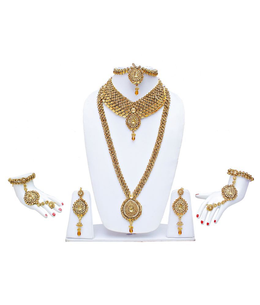 bridal jewellery golden colour