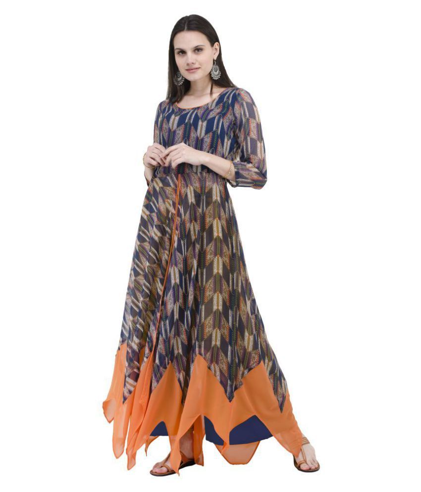 asymmetrical hemline kurti