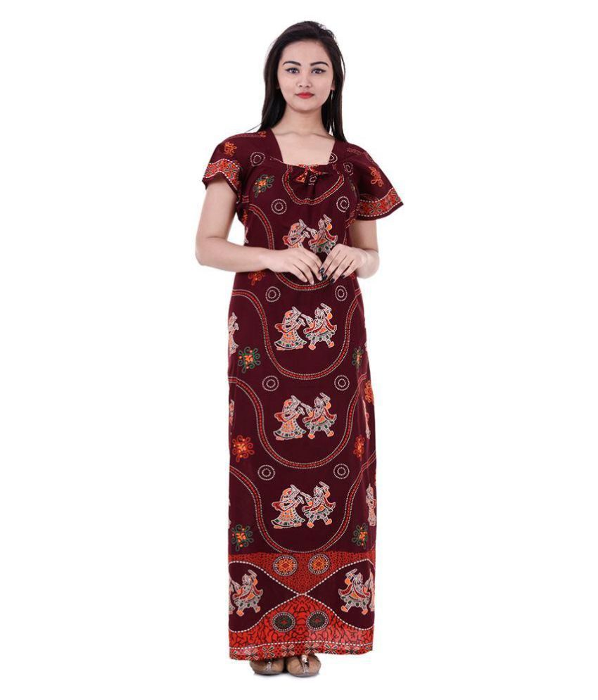 indian cotton night gowns