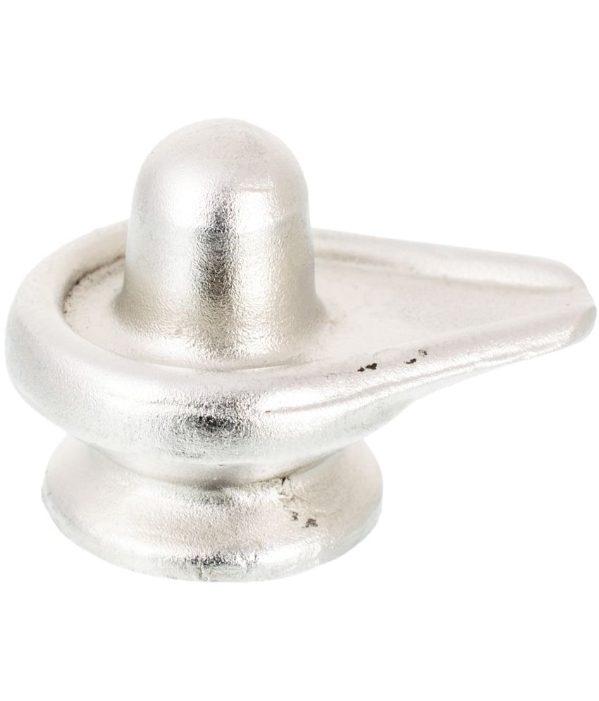     			Kesar Zems Mercury Lord Parad Shivling Idol (2.5 cm x 2.5 cm x 2.5 cm, Silver)