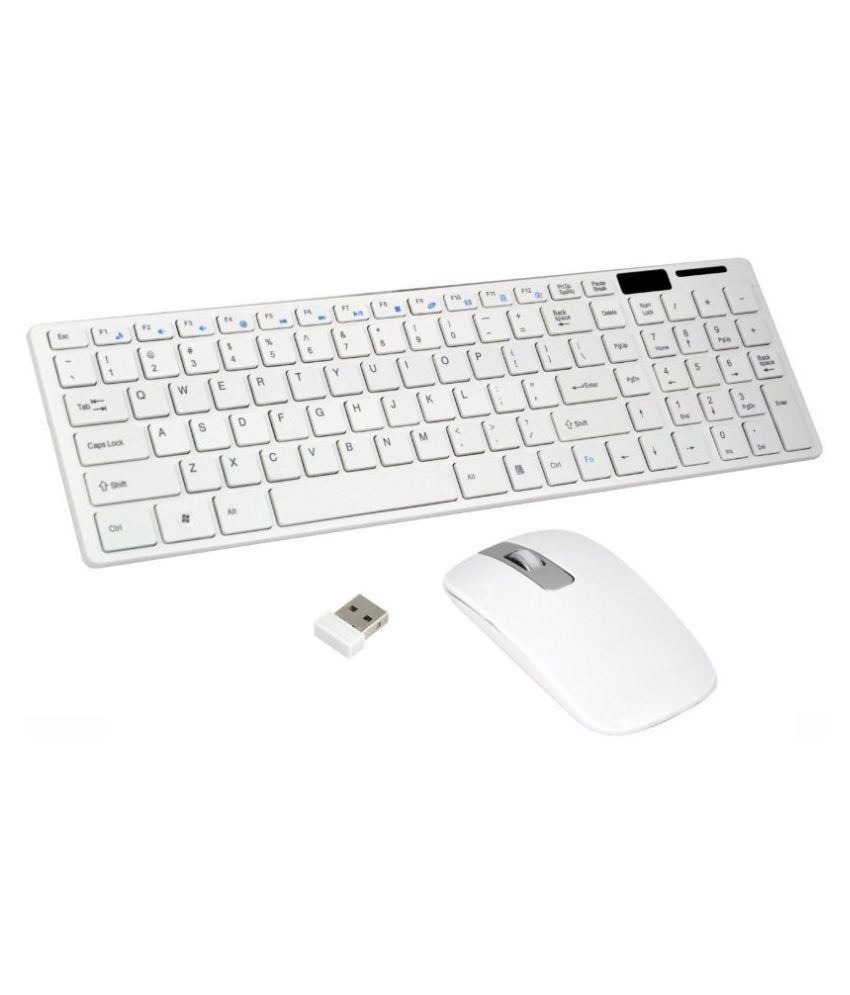     			D-Dime K688 Wireless Keyboard Mouse Combo (White) (USB Dongle is inside Mouse battery cover)