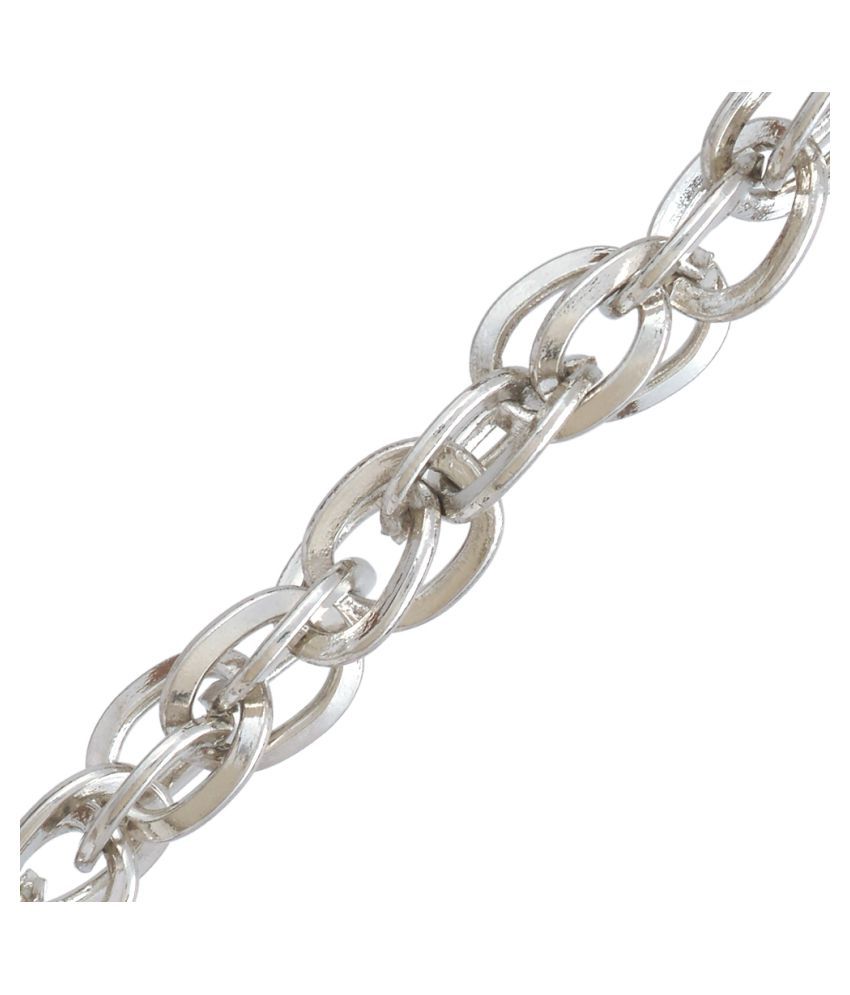 Dzinetrendz Stainless Steel Byzantine Chain Pattern Interwoven Byzantine Chain Pattern Interwoven