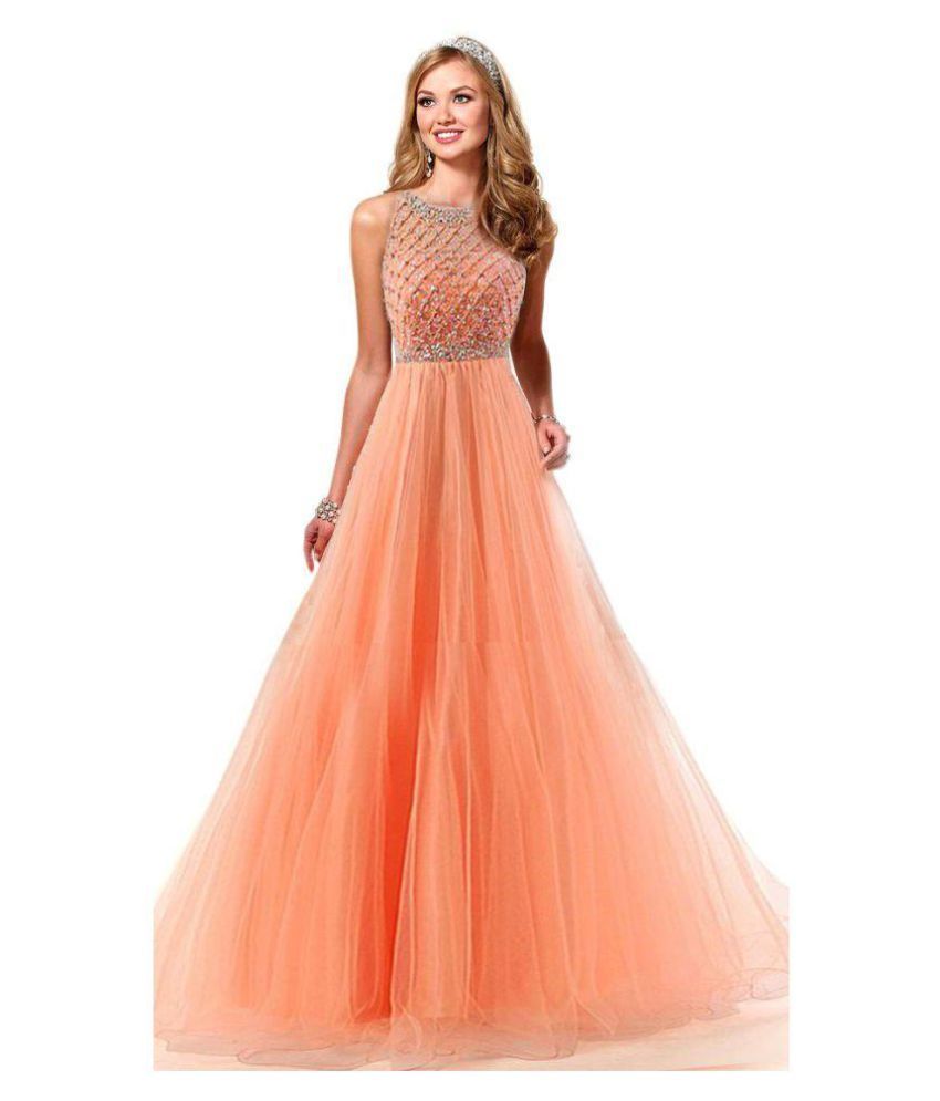 peach gown online