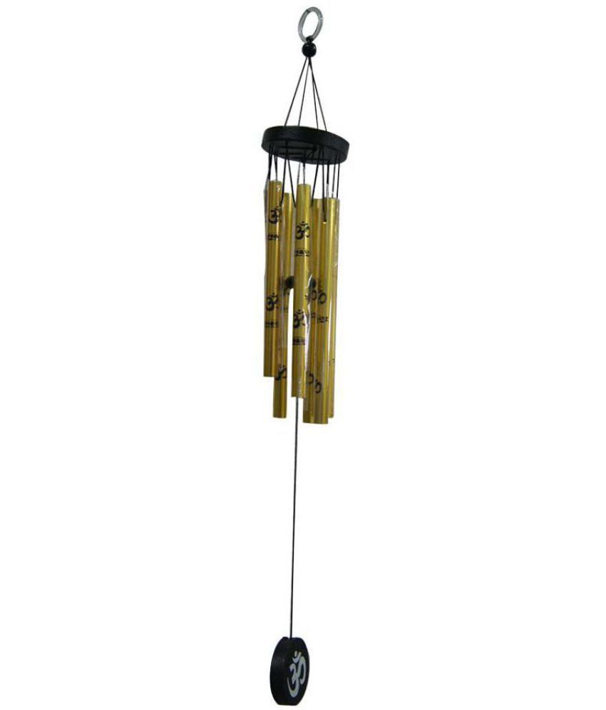     			Arina Collection Feng Shui Om Matte Aluminium Wind Chime