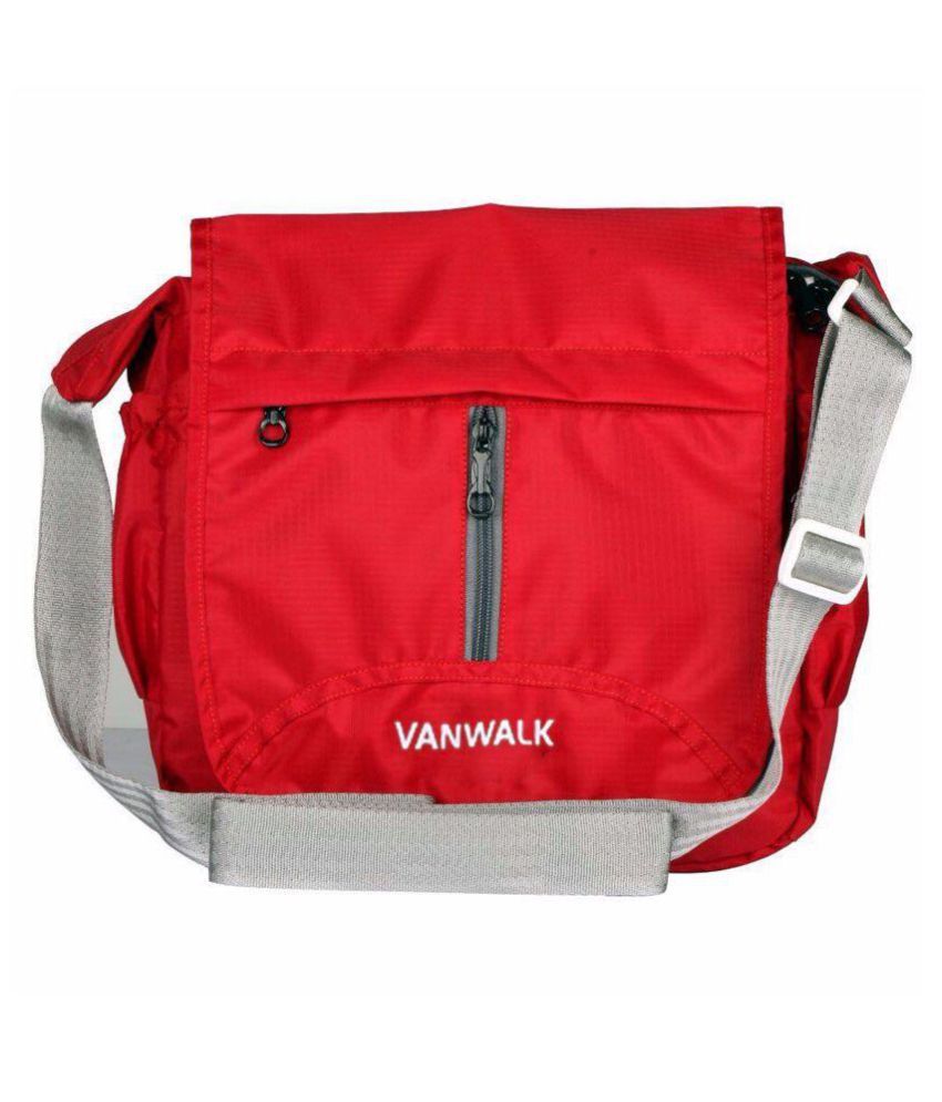 Vanwalk Center Chain Red Nylon Casual Messenger Bag - Buy Vanwalk ...
