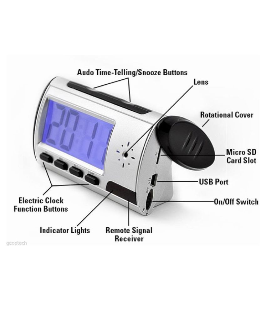 EyeVisionPro Digital Clock Spy Cam With Remote Clock Spy Product Price