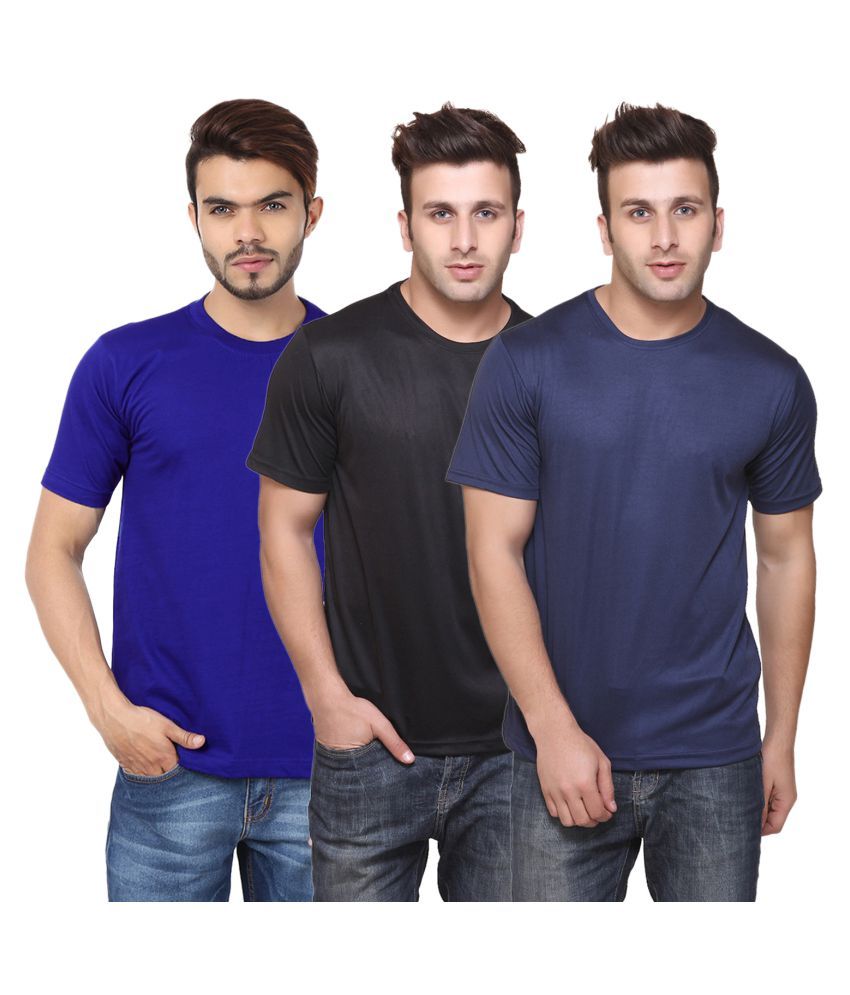     			FUNKY GUYS Multi Round T-Shirt Pack of 3